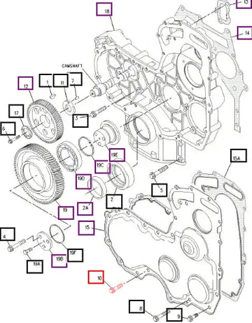 Mahindra Tractor Bolt M8x16x1.25-mm 124-3815 Mahindra Direct Parts