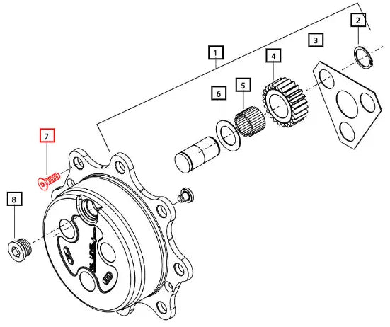Mahindra Tractor Bolt M8x20 006514891U1 Mahindra Direct Parts