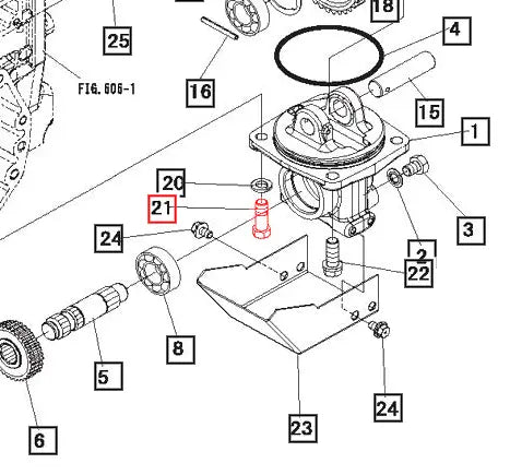 Mahindra Tractor Bolt - MID PTO Case 19803186000 Mahindra Direct Parts