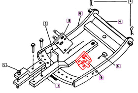Mahindra Tractor Bolt On Draw Bar Support Pin 005551604R92 Mahindra