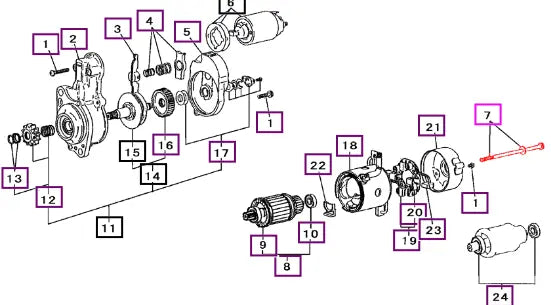 Mahindra Tractor Bolt Set M901X00371 Mahindra Direct Parts