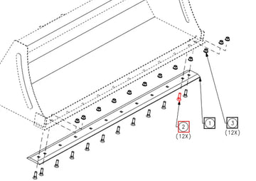 Mahindra Tractor Bolt Sqnk Csk M16x2x55x10.9 SF0107014 Mahindra Direct Parts