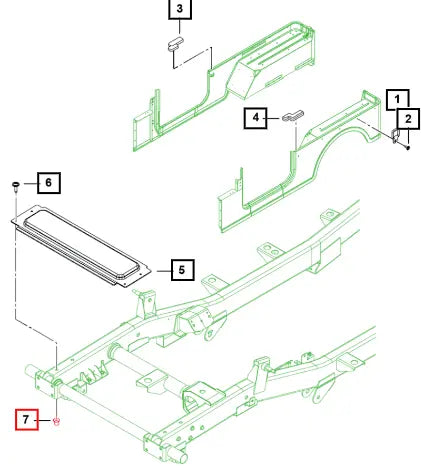 Mahindra Tractor Bolt - Torx Hd M6x25 0000AUA01131N Mahindra Direct Parts