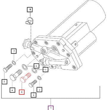 Mahindra Tractor Bolt Valve Needle Cover 000751580R3 Mahindra Direct Parts