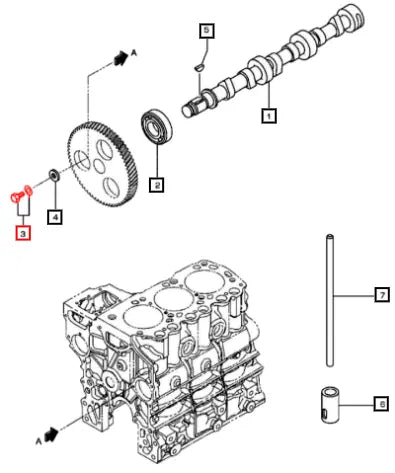 Mahindra Tractor Bolt W Washer B W F1805 06012 006054352K01 Mahindra Direct Parts