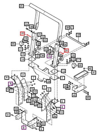 Mahindra Tractor Bolt , Hex V2014614095 Mahindra Direct Parts