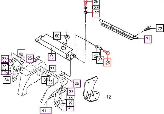 Mahindra Tractor Bolt (for 2810 Rear Frame On 2) V2014612045 Mahindra Direct Parts