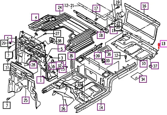 Mahindra Tractor Bolt (for 35/4110 Platform) V2182608050 Mahindra Direct Parts