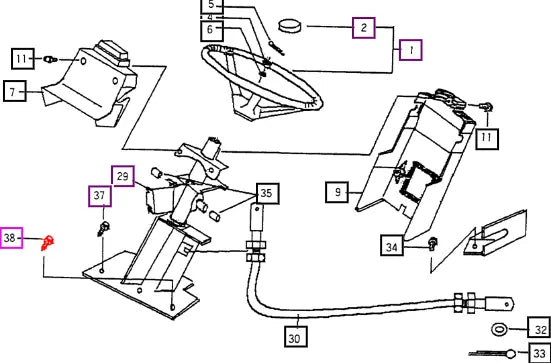 Mahindra Tractor Bolt (for Steering Wheel Column) V2172610020 Mahindra Direct Parts