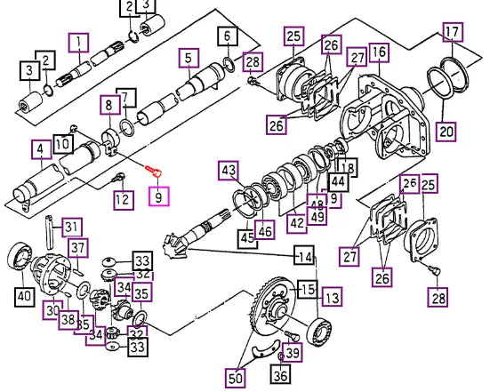 Mahindra Tractor Bolt (for The Clamp On Front Axle) V2172608035 Mahindra Direct Parts