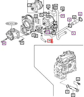 Mahindra Tractor Bolt (main Hyd Pump) F/3510 Ne V2123606030 Mahindra Direct Parts