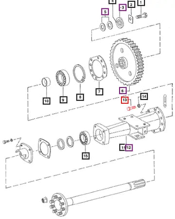 Mahindra Tractor Bolt (rear Axle Carrier)1/2'' Unc X 1-1/2'' 000032145B12 Mahindra Direct Parts
