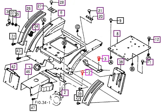 Mahindra Tractor Bolt (spec M8x20) (for Front Axle) V2174608020 Mahindra Direct Parts