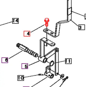 Mahindra Tractor Bolt w/ Washer H1840108025 Mahindra Direct Parts