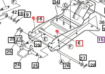 Mahindra Tractor Bolt w/ Washer H1840108025 Mahindra Direct Parts