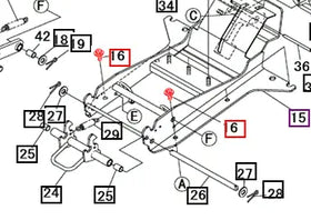 Mahindra Tractor Bolt w/ Washer H1840108025 Mahindra Direct Parts