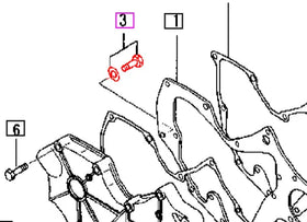 Mahindra Tractor Bolt w/ Washer M8x16 F180508016 Mahindra Direct Parts