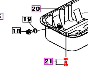 Mahindra Tractor Bolt w/ Washer M8x16 F180508016 Mahindra Direct Parts