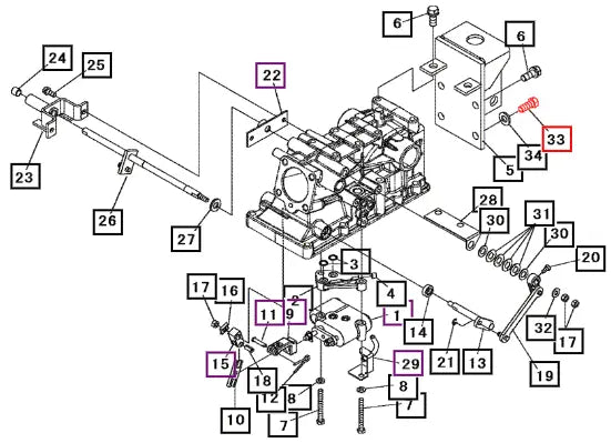 Mahindra Tractor Bolt, 10.9 A9400112030 Mahindra Direct Parts
