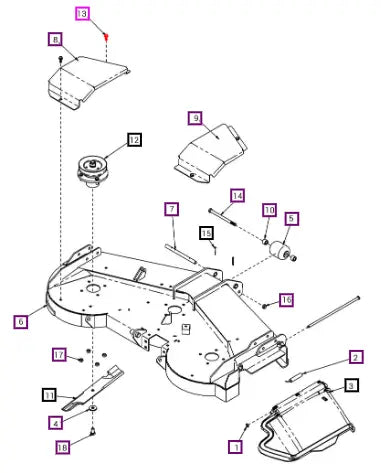 Mahindra Tractor Bolt, 3/8-16 X 1.00 Fgh 8 Y AUB960044 Mahindra Direct Parts