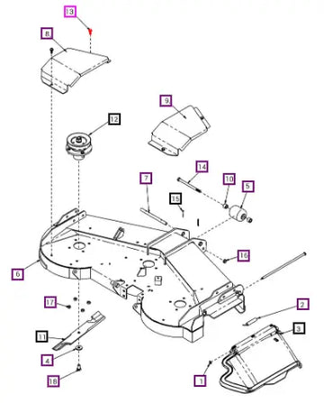 Mahindra Tractor Bolt, 3/8-16 X 1.00 Fgh 8 Y AUB960044 Mahindra Direct Parts
