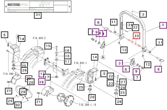 Mahindra Tractor Bolt, 7t A0540116080 Mahindra Direct Parts