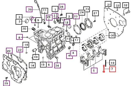 Mahindra Tractor Bolt, Bearing 30L0701100 Mahindra Direct Parts