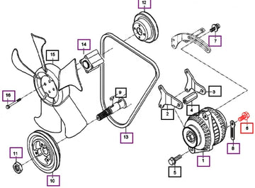 Mahindra Tractor Bolt, Flange 0177451035 Mahindra Direct Parts