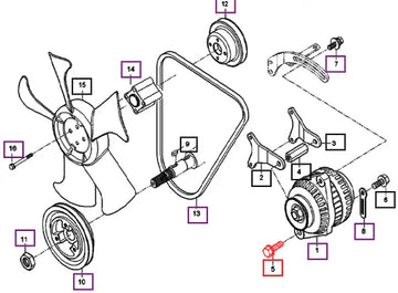 Mahindra Tractor Bolt, Flange 0177451045 Mahindra Direct Parts