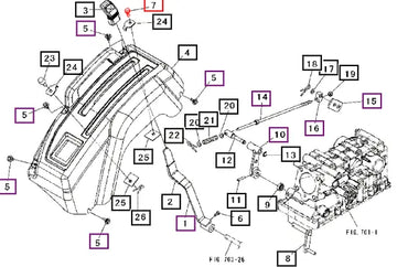 Mahindra Tractor Bolt, Flange F0500108020 Mahindra Direct Parts