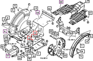 Mahindra Tractor Bolt, Flange F0500108025 Mahindra Direct Parts