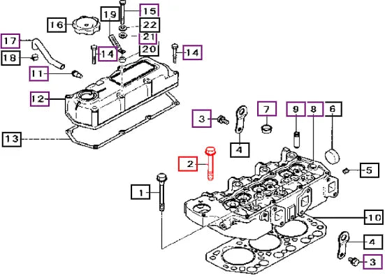 Mahindra Tractor Bolt, Head 30A0103200 Mahindra Direct Parts