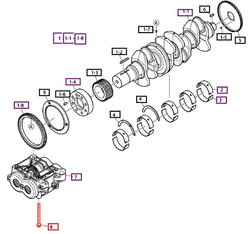 Mahindra Tractor Bolt, Hex Flange 120106-00542 Mahindra Direct Parts