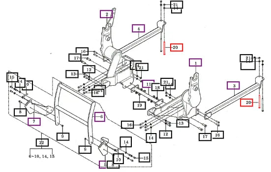 Mahindra Tractor Bolt, Hex M12x180 V2014612180 Mahindra Direct Parts