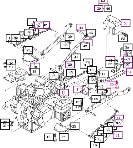 Mahindra Tractor Bolt, Hex ? M16x65'' V2013616065 Mahindra Direct Parts