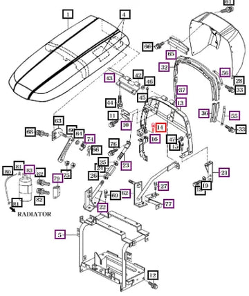 Mahindra Tractor Bolt, Hex/s M8x30 V2173608030 Mahindra Direct Parts