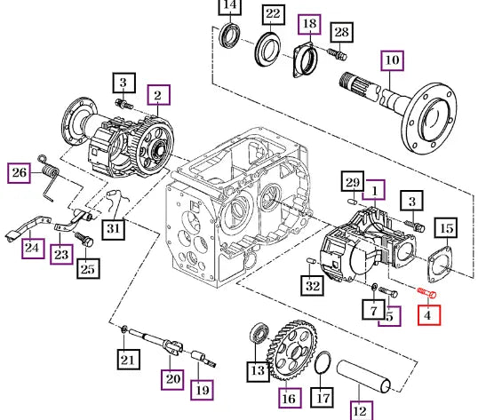 Mahindra Tractor Bolt, Hex/s V2174610050 Mahindra Direct Parts