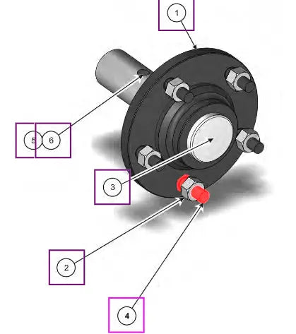 Mahindra Tractor Bolt, Hub 1/2-20nf X 1-7/8" L1002000509 Mahindra Direct Parts