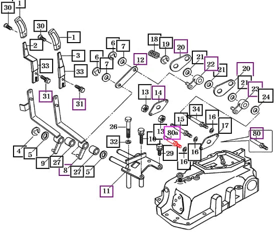Mahindra Tractor Bolt, Stop 17995070801 Mahindra Direct Parts