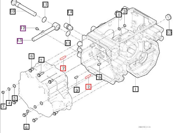Mahindra Tractor Bolt, Stud/2 M10x30 V2514410030 Mahindra Direct Parts