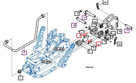 Mahindra Tractor Bolt, Stud/2 M14x30 V2514414030 Mahindra Direct Parts