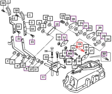 Mahindra Tractor Bolt, Support 17995070340 Mahindra Direct Parts
