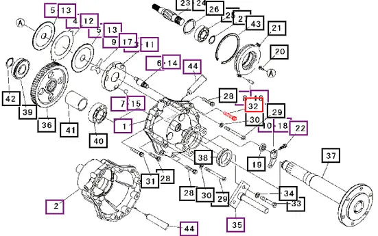 Mahindra Tractor Bolt, W/washer F1740110055 Mahindra Direct Parts