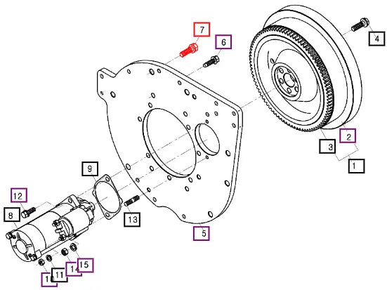 Mahindra Tractor Bolt, Washer 0113351240 Mahindra Direct Parts