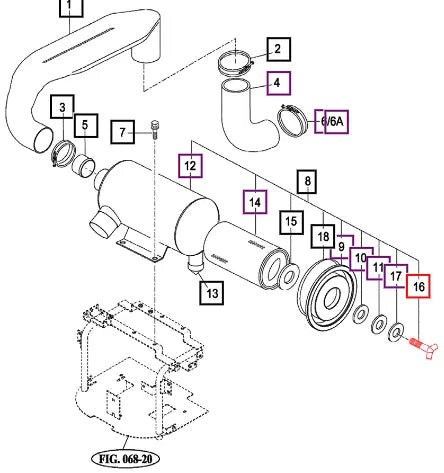 Mahindra Tractor Bolt, Wing 14321012830 Mahindra Direct Parts