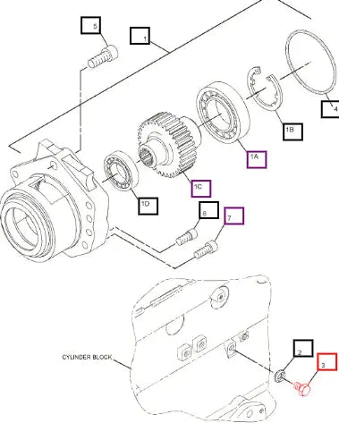 Mahindra Tractor Bolt, (m10x1.5x14-mm) 6I-0646 Mahindra Direct Parts