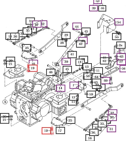 Mahindra Tractor Bolt(m12x160) (for Lower Link) V2014612160 Mahindra Direct Parts
