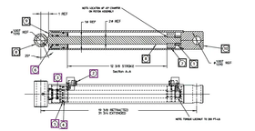 Mahindra Tractor Boom Cylinder Seal Kit AME903580 Mahindra Direct Parts