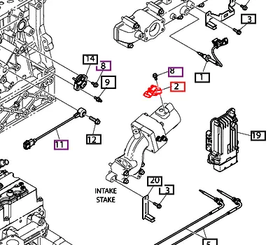 Mahindra Tractor Boost Pressure Sensor 301318-00012A Mahindra Direct Parts