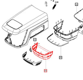 Mahindra Tractor Bottom Grill 007501500C92 Mahindra Direct Parts